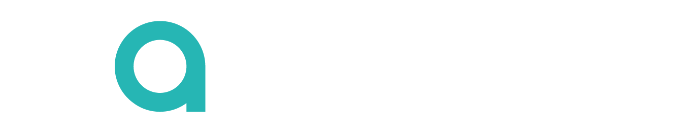 Logo L'agence de communication blanc